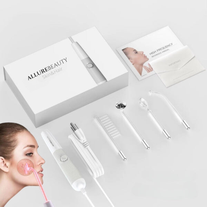 AllureBeauty 4 in 1 Hochfrequenz Set | zur Stimulierung von Kollagen und Haarwachstum