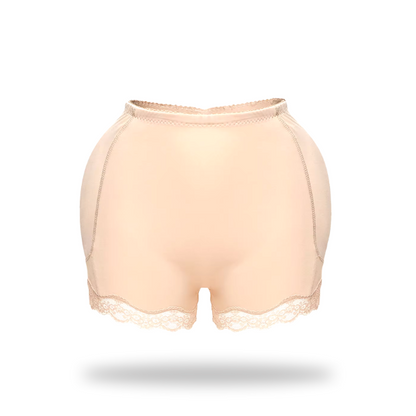 AllureBeauty Mittlere Taille Spitzen-Push-Up-Hüfthebende Shorts