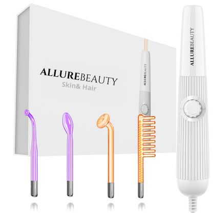 AllureBeauty 4 in 1 Hochfrequenz Set | zur Stimulierung von Kollagen und Haarwachstum