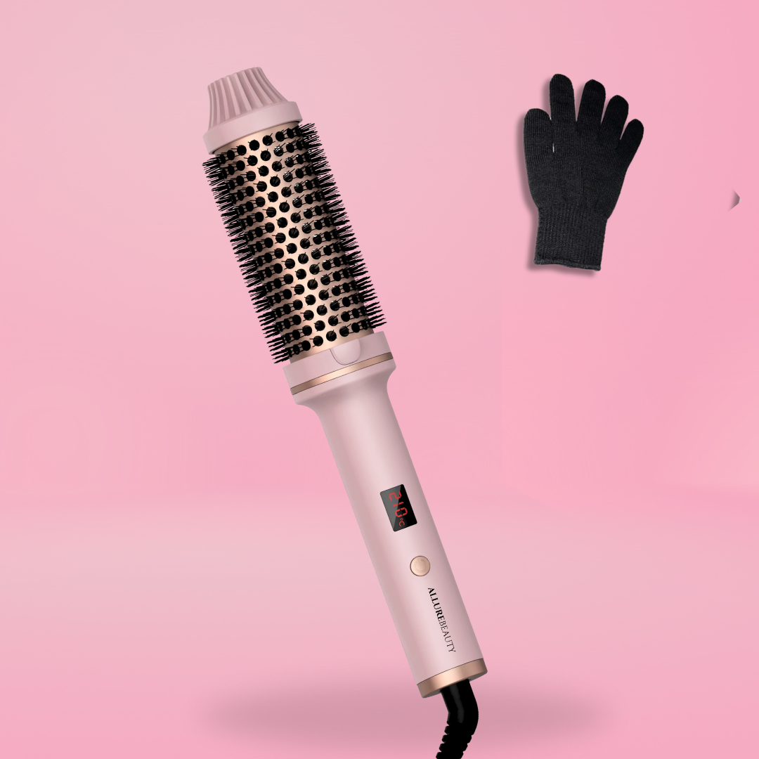 Allurebeauty keramische warmluftbürste für perfekte locken